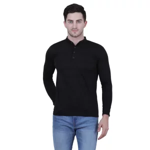 Men's Cotton Solid Full Sleeve T-Shirt