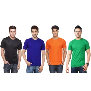 DRI - FIT Round Neck Men's T-shirt (Pack of 4)