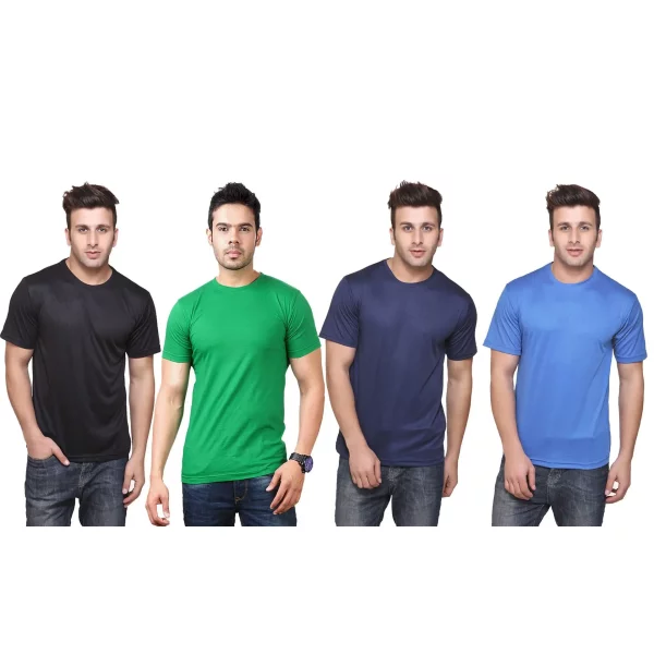 DRI - FIT Round Neck Men's T-shirt (Pack of 4)