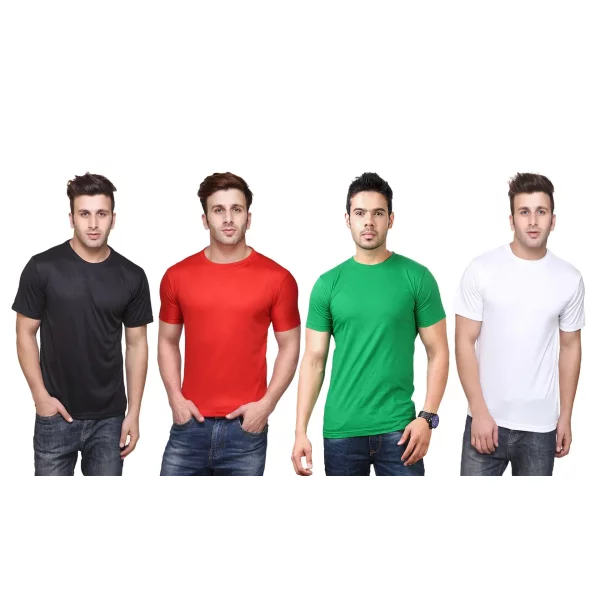 DRI - FIT Round Neck Men's T-shirt (Pack of 4)