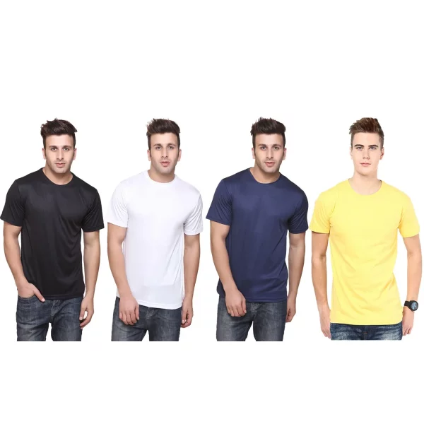 DRI - FIT Round Neck Men's T-shirt (Pack of 4)