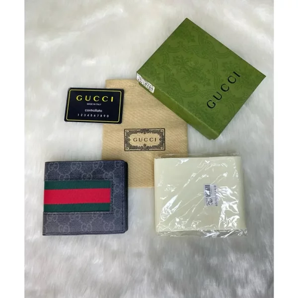 Gucci Tri Colour Wallet Wid Og Box Dust Bag